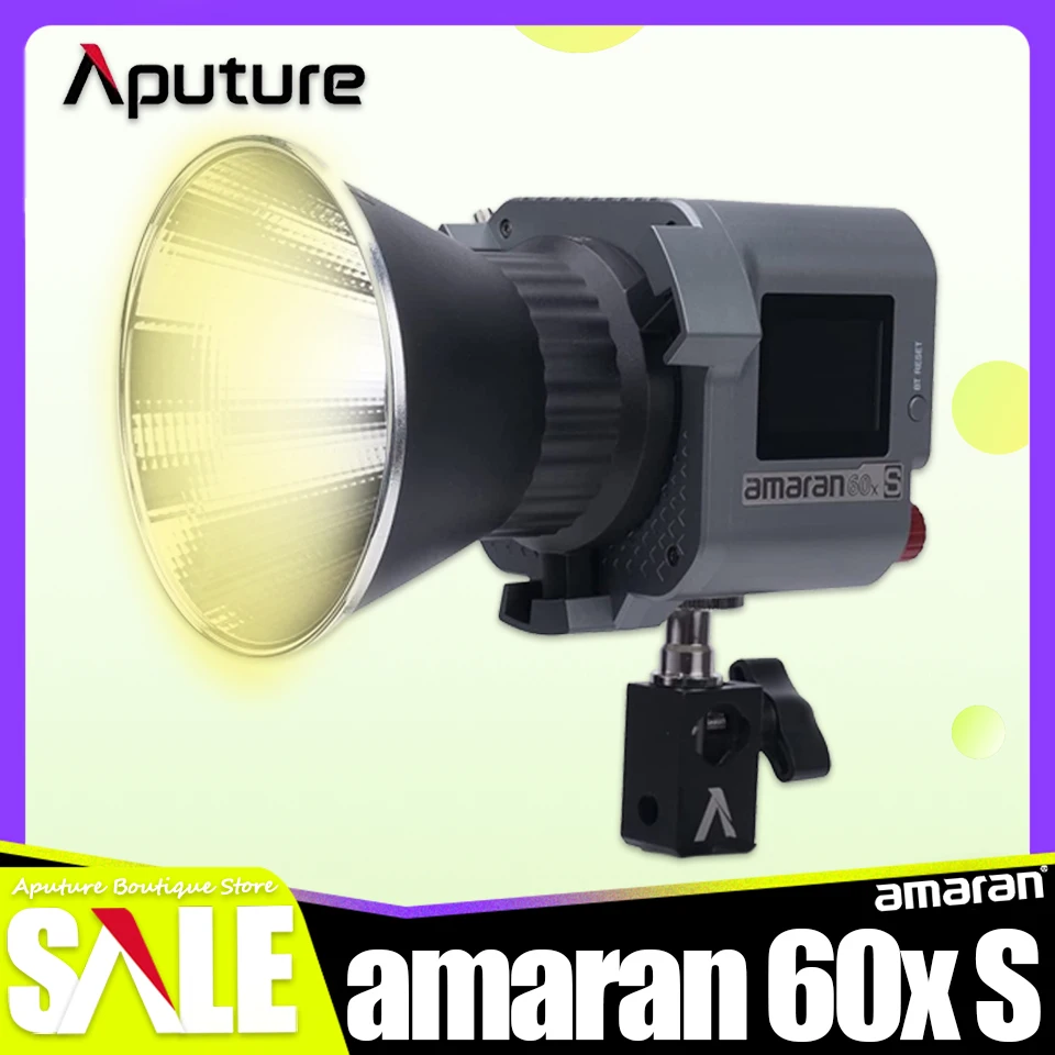 

Aputure Amaran 60x S 65W Bi-color COB Video Light for Studio Photography with Bowens Mount Lamp CRI 96+ TLCI 97