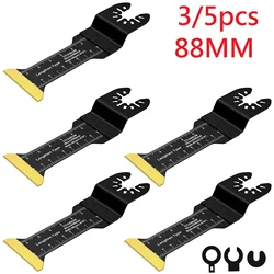5/3pc Oscillating Saw Blade Set Bimetal Multitool Blade Sharp Multi Cutter Blade for Wood Plasterboard Plastic Cutting Blades