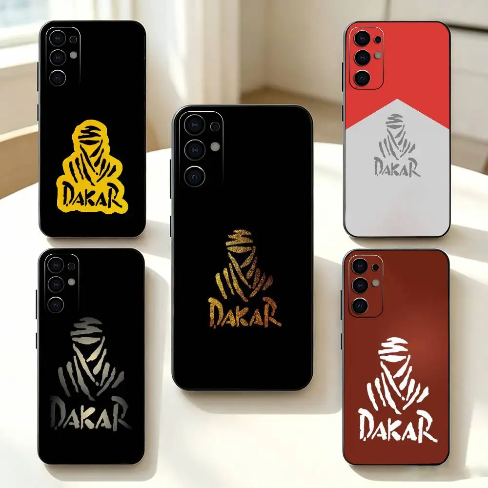 For Rally x Dakar Logo   Phone Case Black Silicone Soft For Samsung S25,S24,S21,S22,S23,S30,Ultra,S20,Plus,Fe,Lite