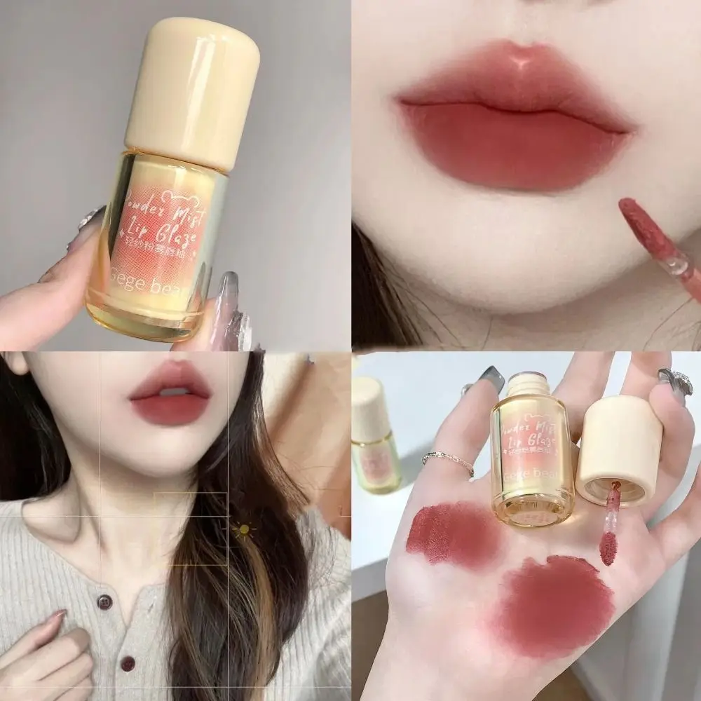 Cosméticos para el cuidado de los labios, esmalte de labios de larga duración, brillo de labios mate de terciopelo, rubor suave, barro de labios para mujeres