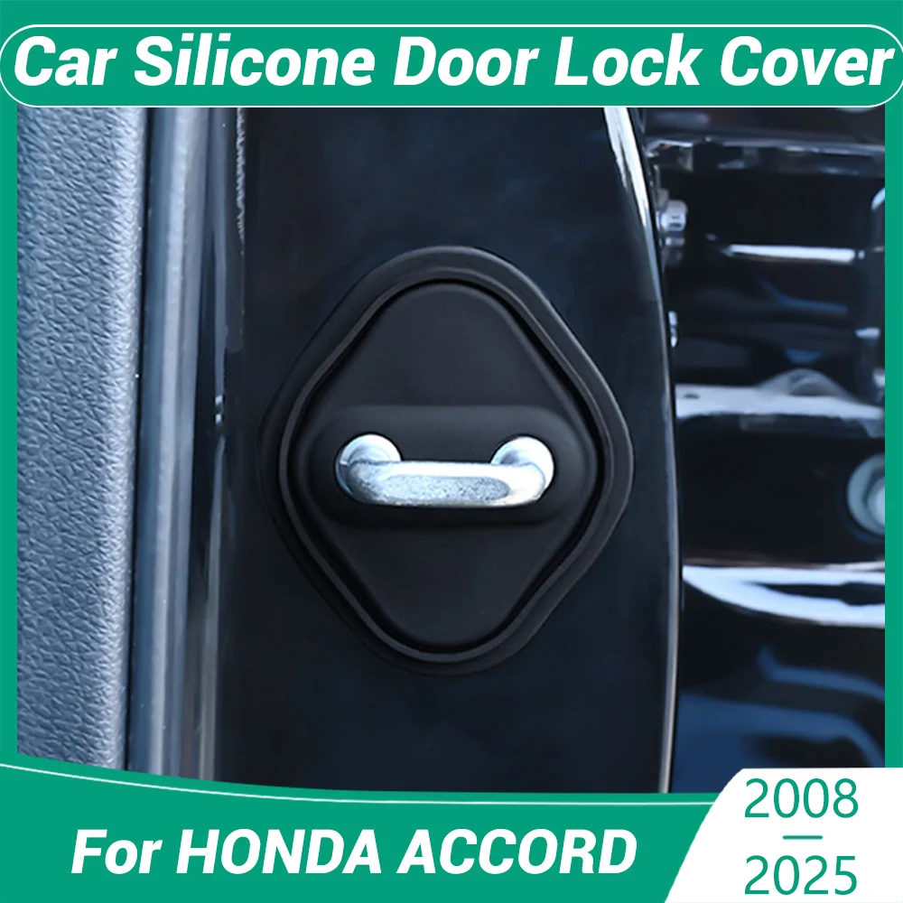 

For HONDA ACCORD 2008-2025 Car Decorat Protecte Door Lock Cover Decoration Accessories Silicone Mute Damping Cushion