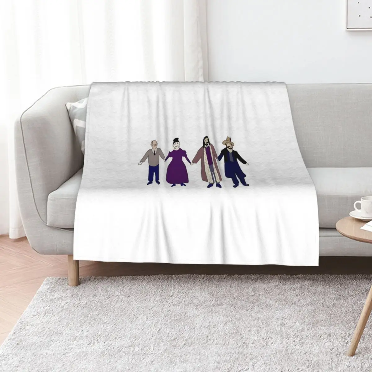 Colin Robinson's Painting - What We Do In The Shadows Throw Blanket Sleeping Bag Designers bed plaid Bed Shaggy manga Blankets