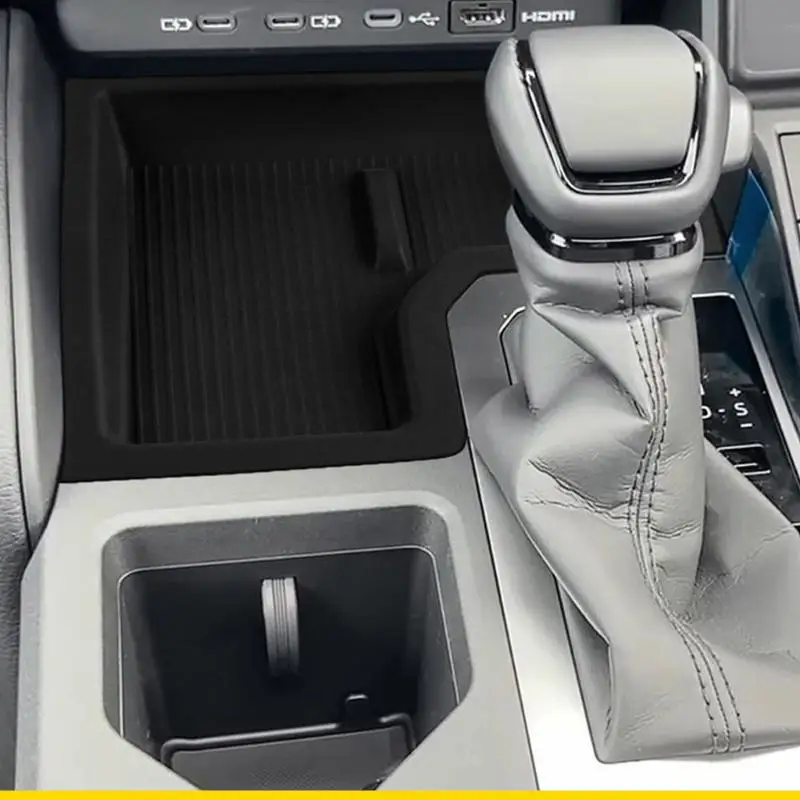 SZCH Precisions Cut Silicone Center Console Tray not  Slip Protector Pad Car Interior Organizers Mat Suitable for Prado LC250