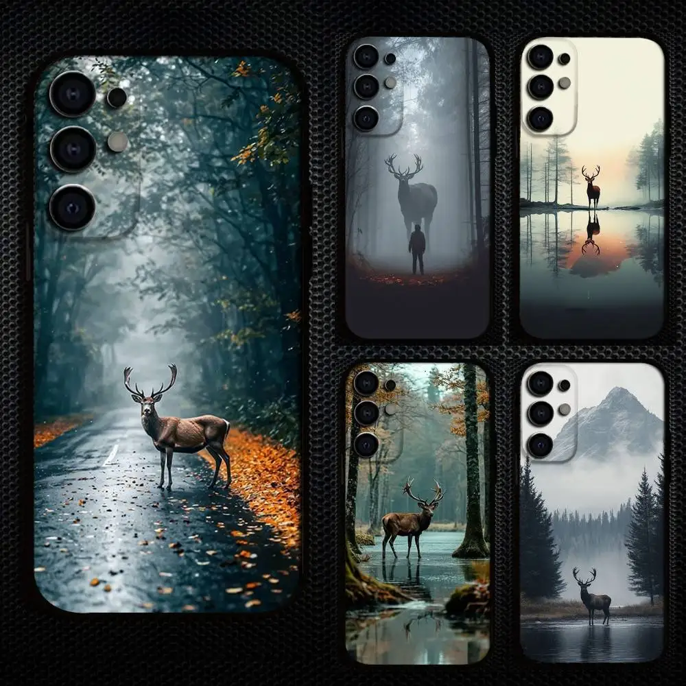 

Elk In my Dream Forest Phone Case For Samsung S25,S24,S21,S22,S23,S30,Ultra,S20,Plus,Fe,Lite,Note,10,9,5G Black Cover
