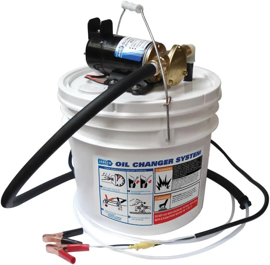 17800-2000 Marine Porta Quick Oil Changer, Flexible Impeller Pump, Reversing Switch 3.5 Gallon, 12-Volt, Non CE, White