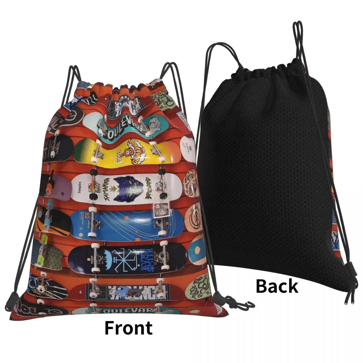 Skateboards Backpacks Multi-function Portable Drawstring Bags Sports Bag Book Bags For Travel Students