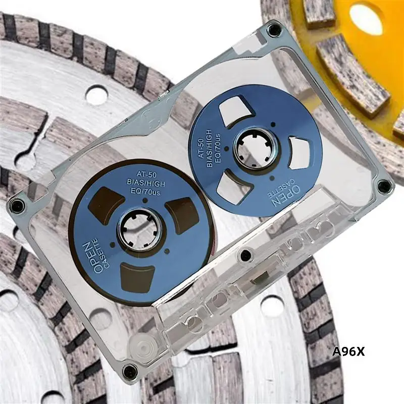 

2X 55 Minute Blank Tape Disk Double-Sided Metal Small Open Disk Blank Cassette Tape Tape Disk, D