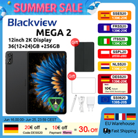 Blackview MEGA 2 Android 15 Tablet 12 inch 2K Display 36(12+24)GB 256GB Unisoc T615 9000mAh Battery Widevine L1 Pad PC
