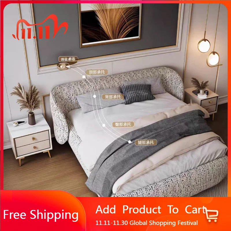 

Уникальный креативный дизайн кровати, роскошный современный деревянный солнцезащитный удобный ленивый модный интерьер кровати, украшения Camas De Casal, домашний декор