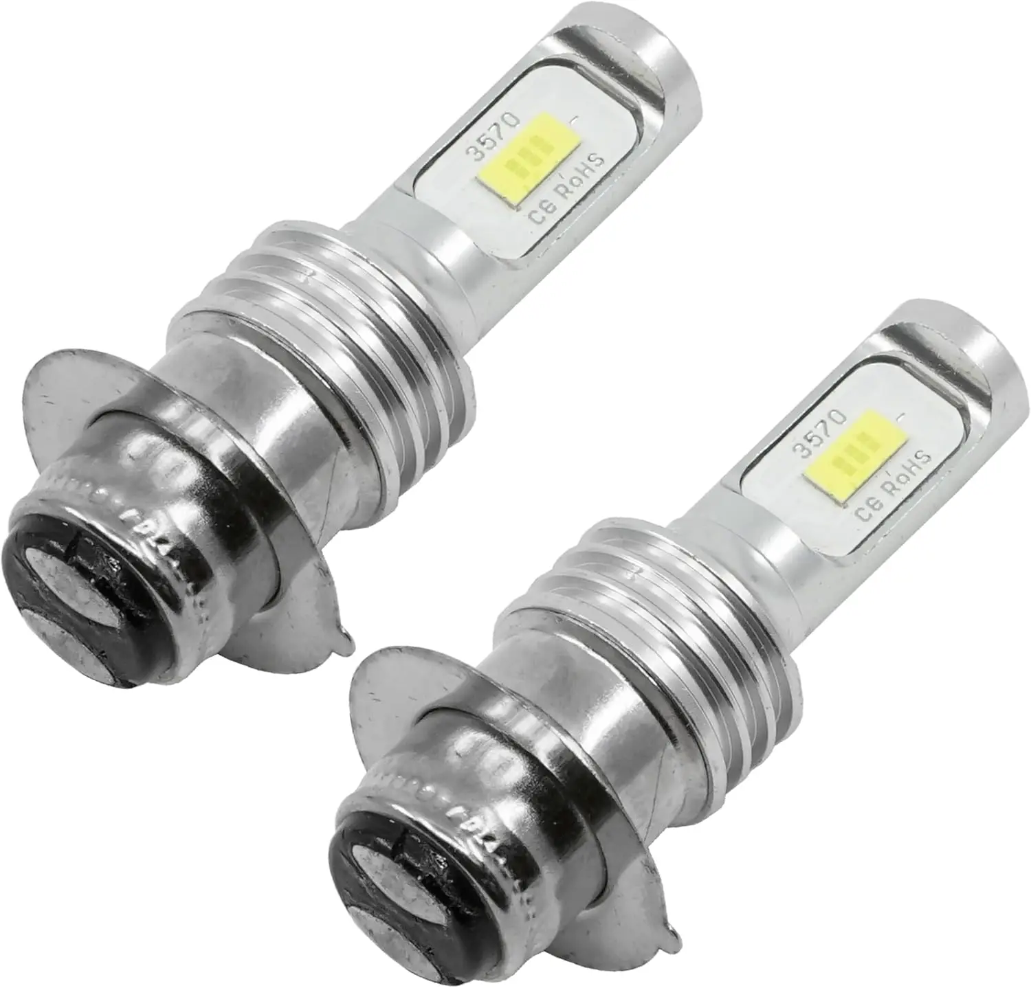 

2x LED Headlight Bulb Compatible with Yamaha Grizzly 600 YFM600F 4x4 1998 1999 2000 2001