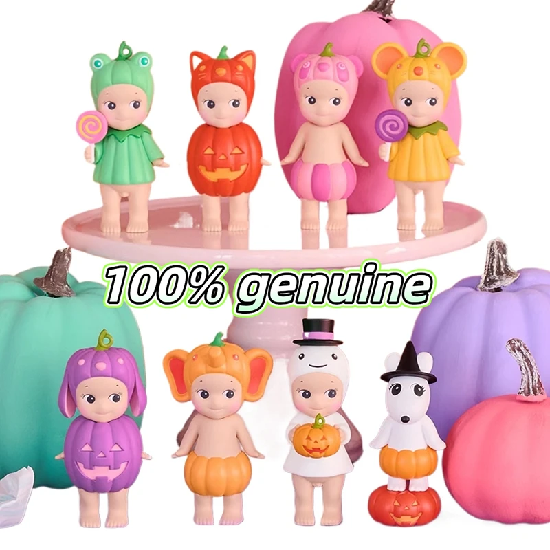 

new Genuine Sonny Angel pumpkin Series Blind Box Collect Mini Figure Cute Decor Kid Birthday Halloween girl Gift toys