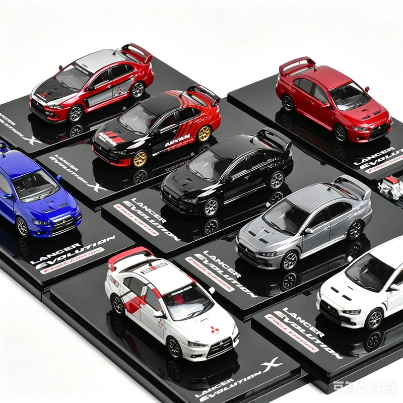 hj-1-64-ランサーエボリューションx-ファイナルエディション-合金製ダイキャストカー＆車両-カーモデル-ミニチュアスケールモデルカー-コレクションギフト用