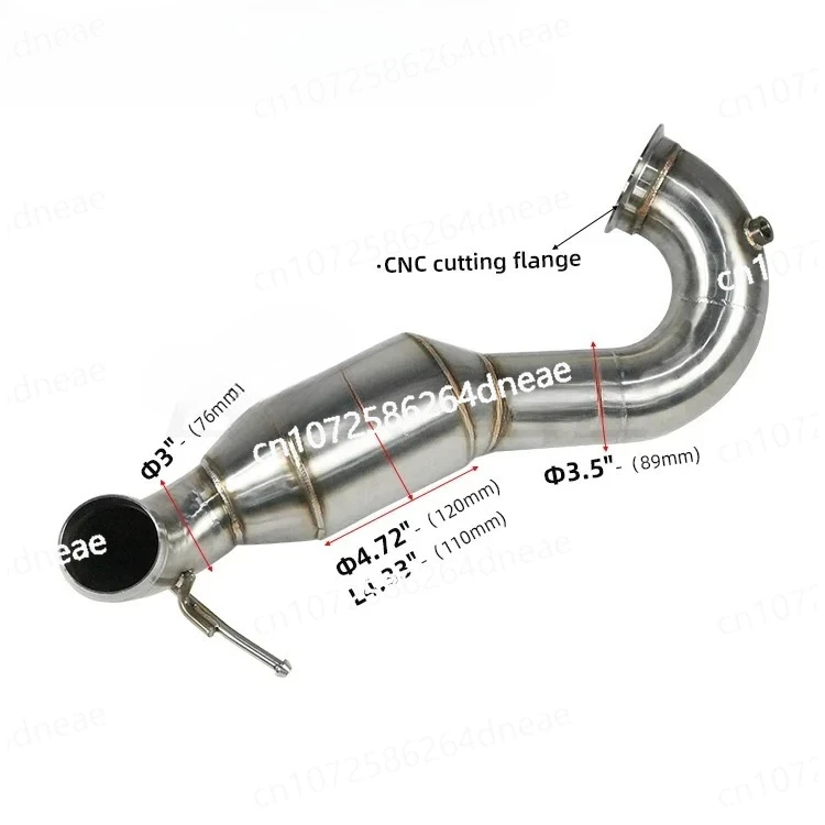 

300 cell catted exhaust downpipe for Mercedes Benz 2014-2018 A45AMG CLA45AMG GLA45AMG 2.0T pipe fittings exhaust downpipe