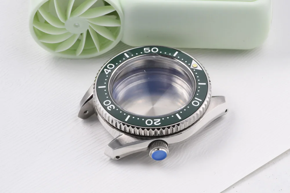 3.8 Uhr Stahl-Uhrengehäuse MM300 Uhrengehäuse Leuchtendes Saphirglas Taucheruhr für NH35/NH36 Automatikwerk Uhrenteile – Detail 9