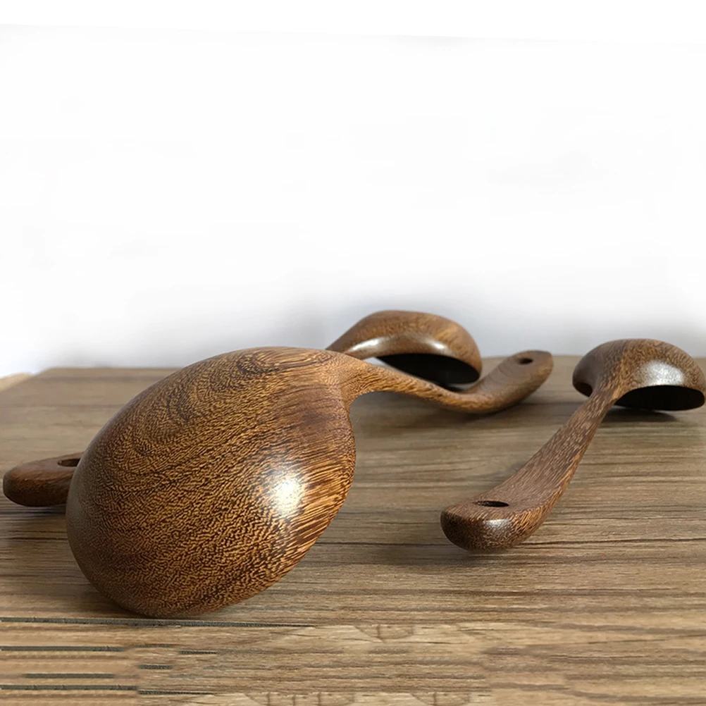 

Wooden Spoon Soup Ladle Cooking Utensils Long Handle Stir Bamboo Ladles Serving