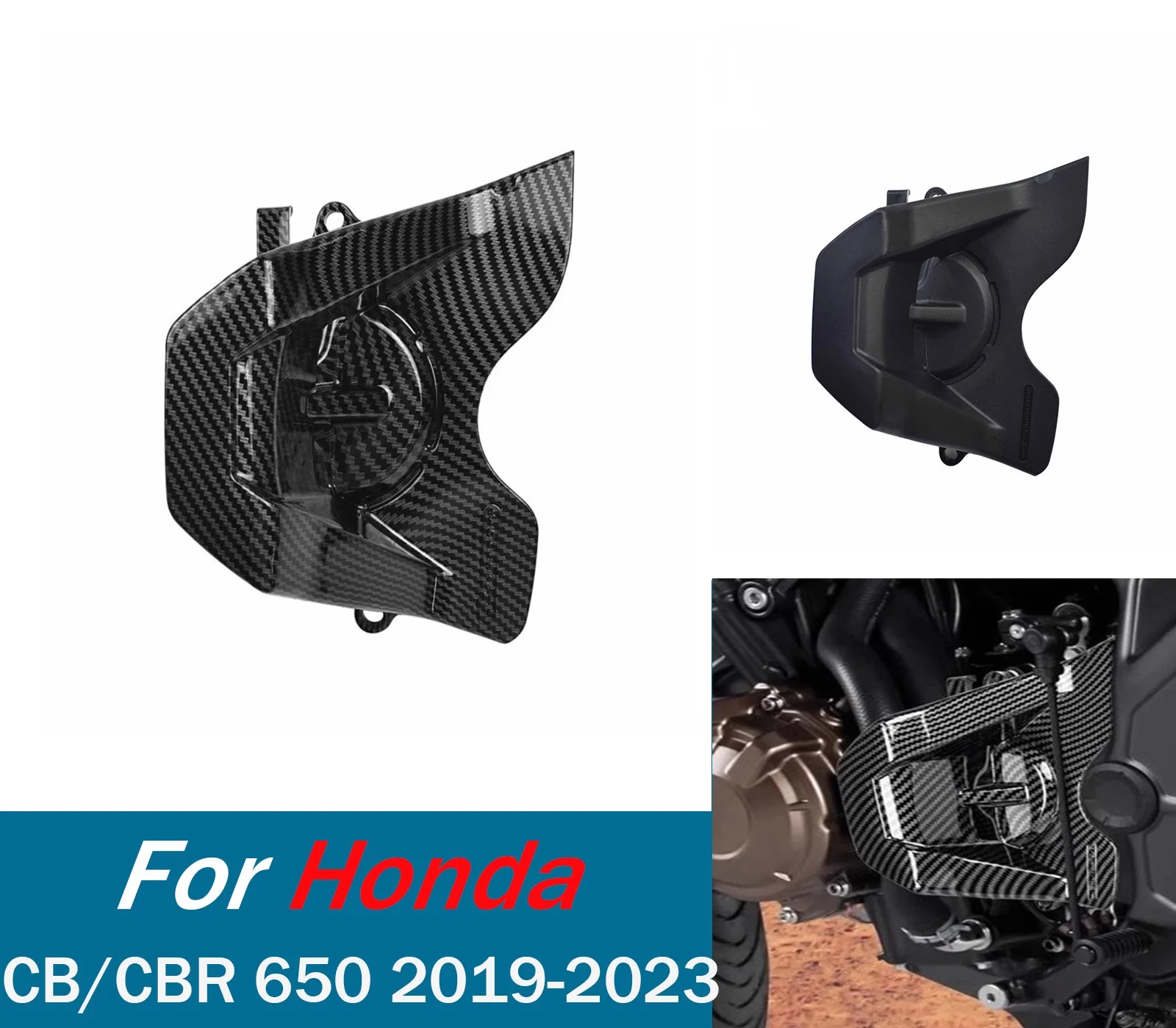 

Для Honda CB650R CBR650R 2019-2023 рама двигателя, боковая защита сцепления, передняя звездочка мотоцикла, крышка цепи, аксессуары