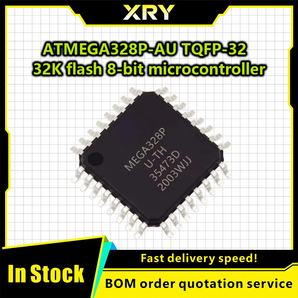 (1piece)100% New ATMEGA328P-AU MEGA328P-AU MEGA328P  QFP-32