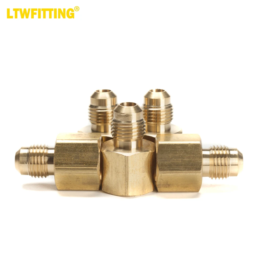 

LTWFITTING Brass Flare 5/16" OD x 3/8" Female NPT Female Connector Tube Fitting(Pack of 5)