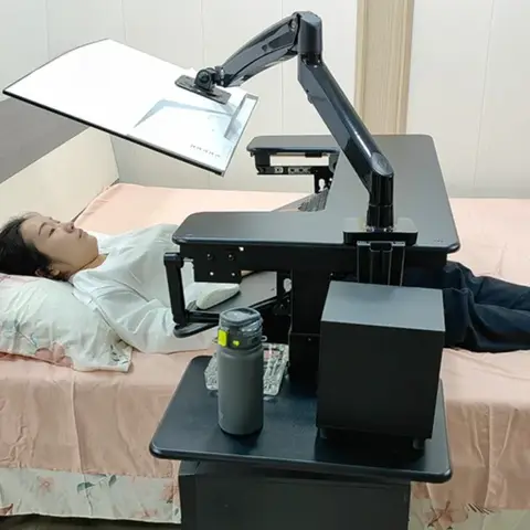 크로스 침대 컴퓨터 책상, 노트북 데스크탑 컴퓨터 책상, 침대 옆 테이블, 리프팅 테이블, 게으른 테이블, 조종석 서스펜션 브래킷