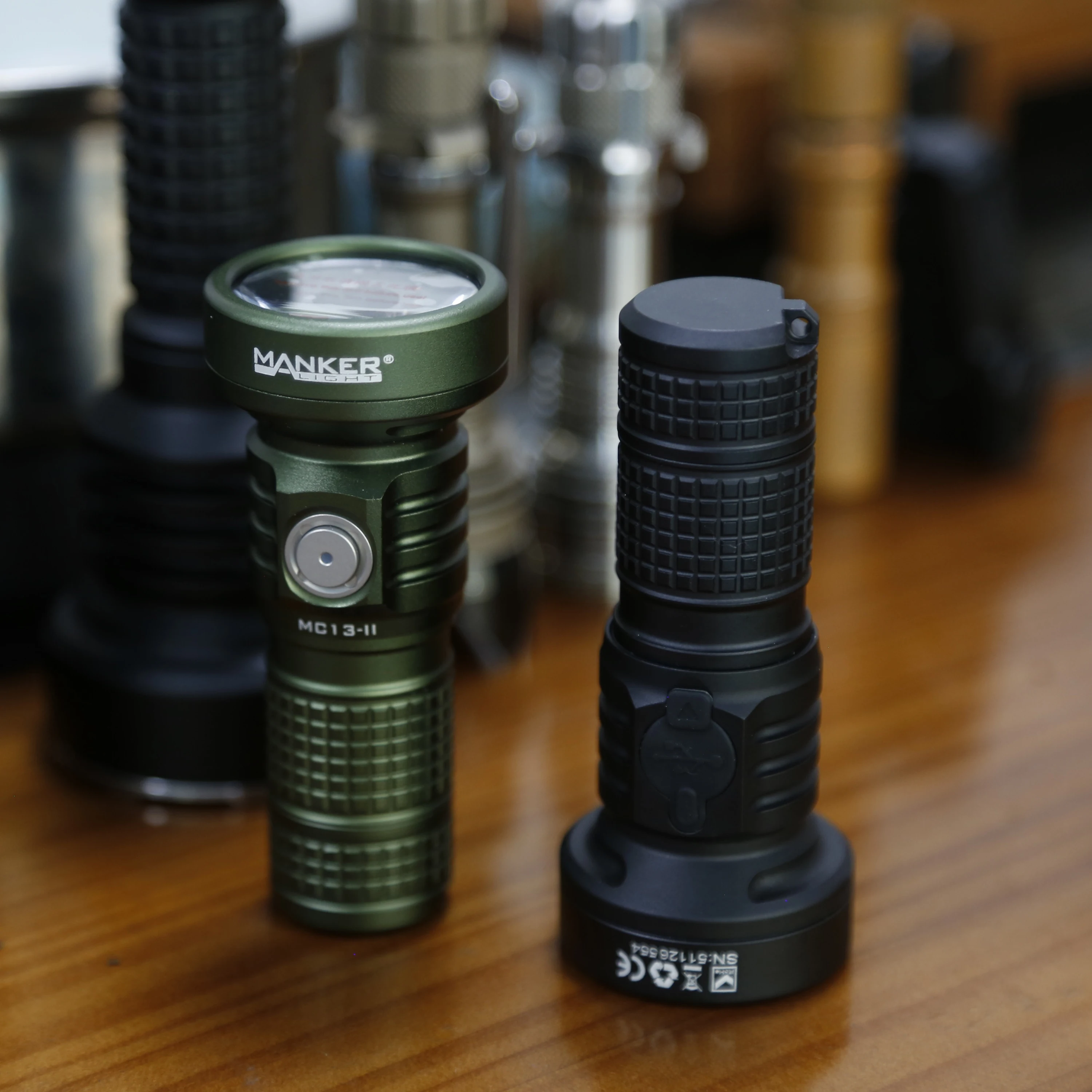 Mankerlight MC13 II SFT40 2000 High Lumens USB-C Rechargeable Pocket Throw Flashlight with TIR LENS, Hand-free Magnet Base