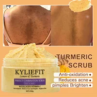 Kit de soins pour la peau au curcuma biologique, éclaircissant, propre, élimine les ténèbres, les taches, l'acné, éclaircit, hydratation, exfolier, même le teint 6