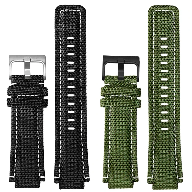 النايلون حزام (استيك) ساعة ل تيميكس T2N721/720 TW2T76500 حزام ساعة اليد مقاوم للماء 24*16 مللي متر قماش الرجال سوار إكسسوارات مع قضيب ربط