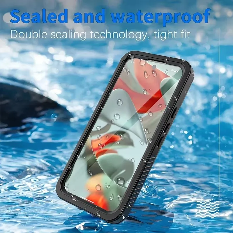 IP68 Waterproof Case For Google Pixel 9 Pro XL 7 8 Pro 7A 6A 8A Metal Aluminum Diving Underwater Swim Outdoor Sports Cover