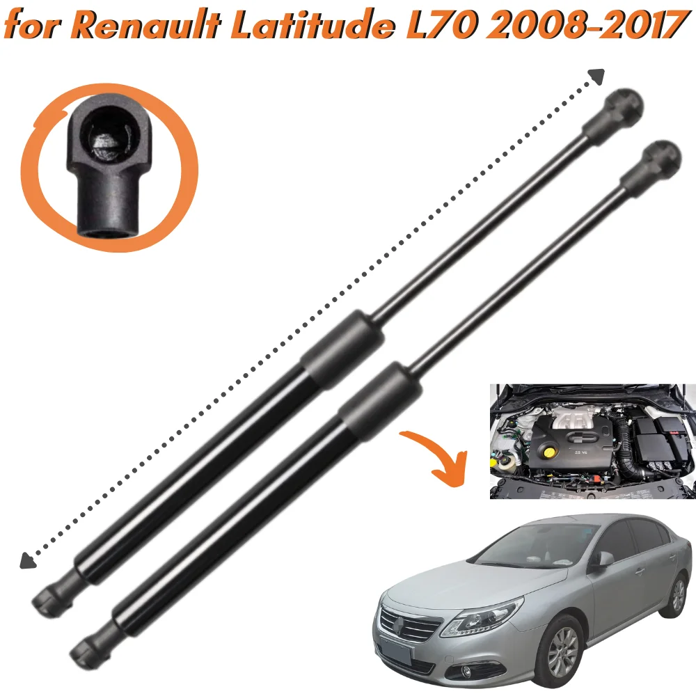 

Qty(2) Hood Struts for Renault Latitude (L70) Sedan 2010-2018 654700010R Front Bonnet Lift Supports Shock Absorbers Gas Springs