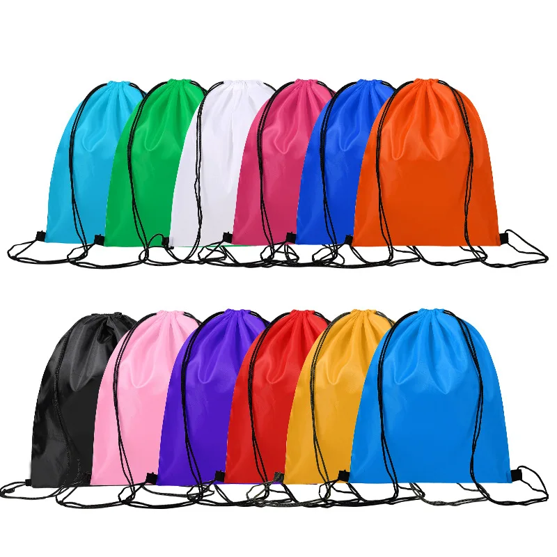 Waterproof Foldable Package Shoe Pocket Storage Organize Bag Polyester Draw Pocket Drawstring Bags Toiletry Bag Case Sports Bags