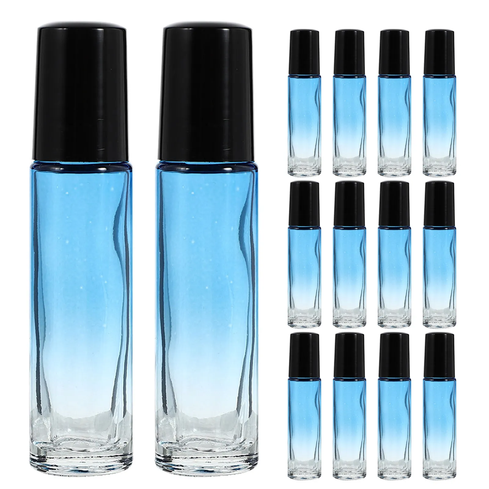 

20Pcs 10Ml Glass Roller Ball Bottles Refillable Essential Oil Containers Precise Eye Brow Head Massage Aromatherapy Travel