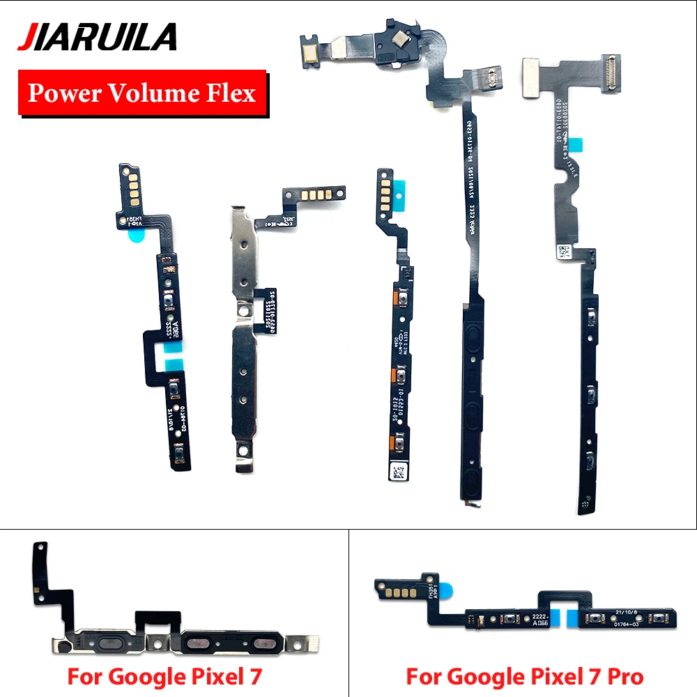 Power Volume Button Flex Cable For Google Pixel 6 Pro 6A Pixel 7 Pro 7A 9 Pro XL 8 Pro Side Button Flex Cable Replacement Parts