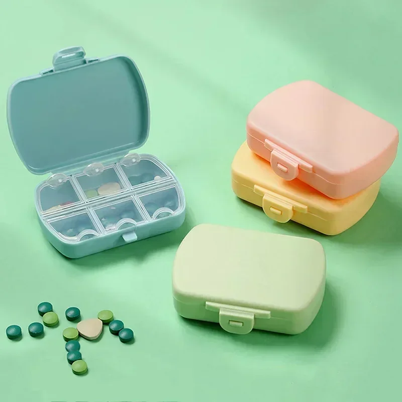 

Portable Medicine Storage Box Organizer Container for Travel Pill Box with Seal Ring Small Box for Tablets Pills Storage Case