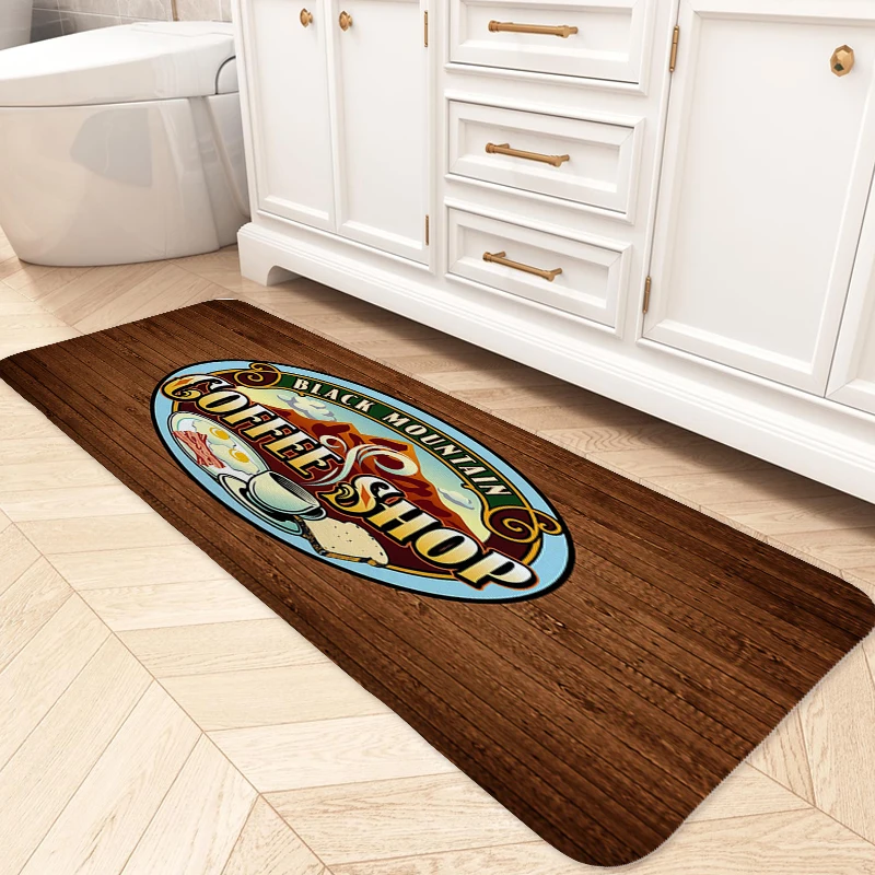 Café Custom Doormat Entrance Door Porch Foot Mat Non-slip Bedroom Rug Balcony Living Room Floor Carpet Slip-resistant Home