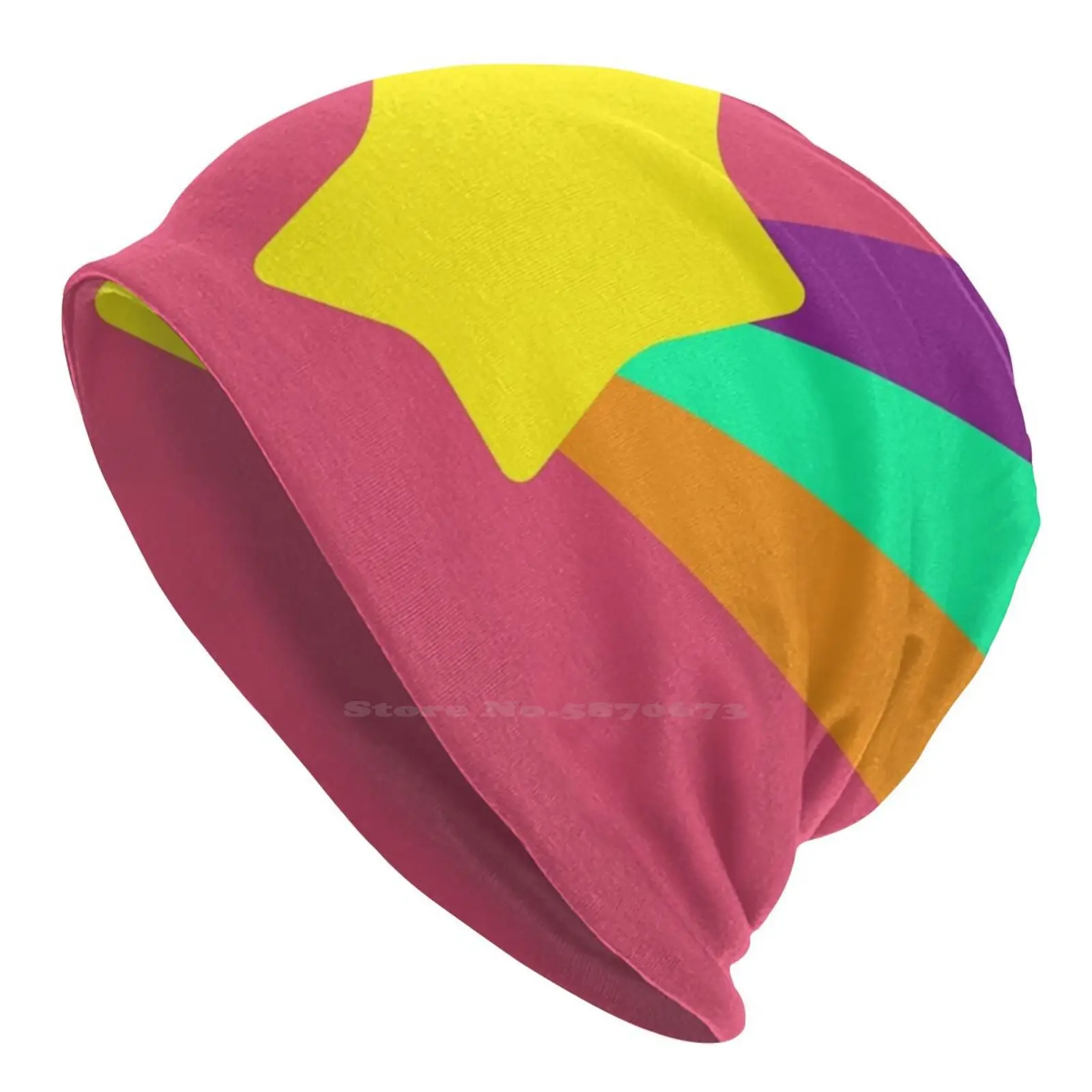 슈팅 스타/마벨 소나무 니트 모자, 따뜻한 비니 야외 모자, 디퍼 마벨 스웨터, 슈팅 스타 레인보우 귀여운 마벨 마벨