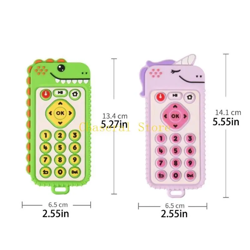 لعبة e7ce silicone cartoonteether مع تصميم عن بعد تصميم اللطف اللطيف سيليكون تسنينا سنغا للأطفال