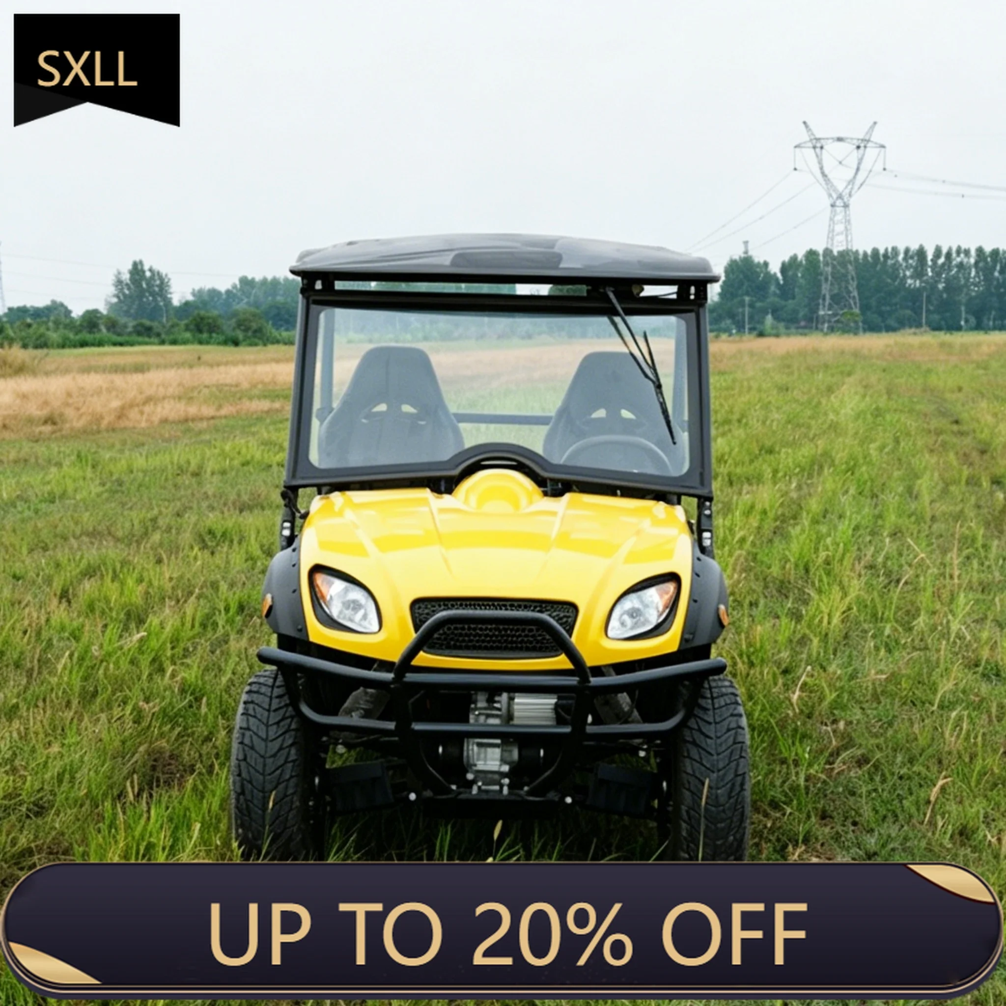 SXLL 10KW 4WD Automatic Electric UTV Utility Patrol Vehicle Security Cart 300-400kg Payload for Resort Community Estate Service