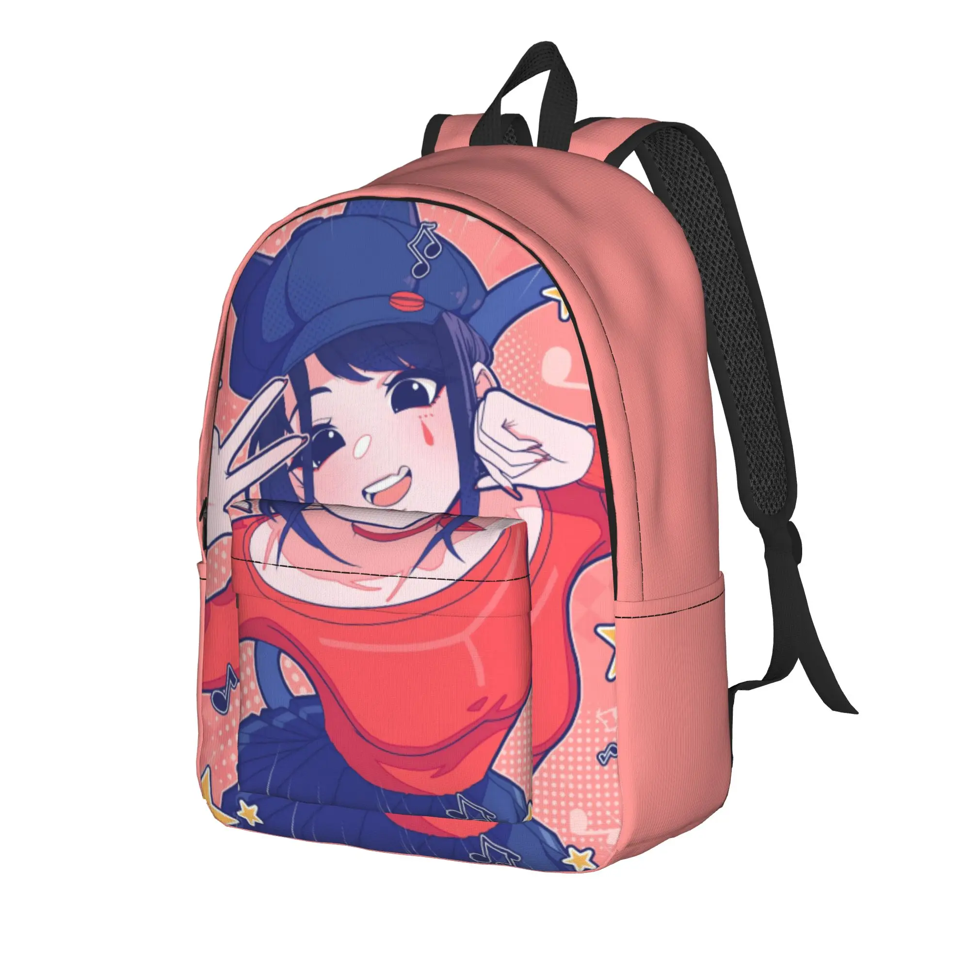 Game Miside Series Print Backpack Student Unisex  Breathable Backpacks Polyester Leisure High School Bags Cycling Rucksack
