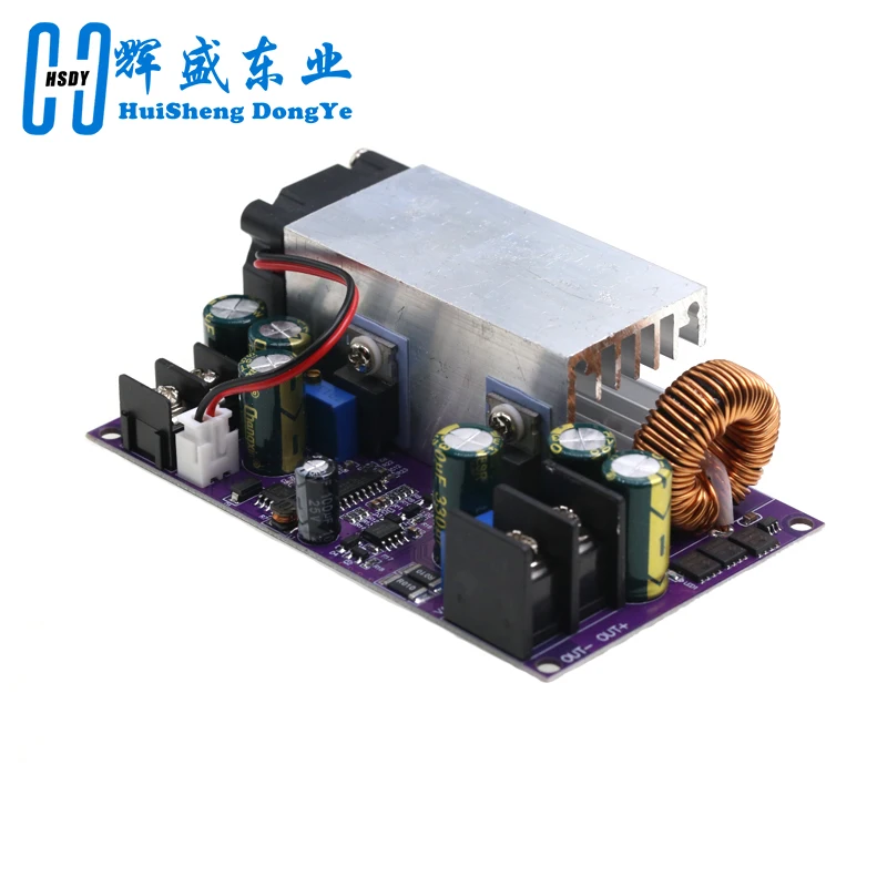 Zasilacz CC 600W 25A z zabezpieczeniem przed zatryskiem, regulowany konwerter DC-DC 12-75V na 2.5-50V, obniżający napięcie (Buck Converter), regulator napięcia, transformator. — zdjęcie produktu 4