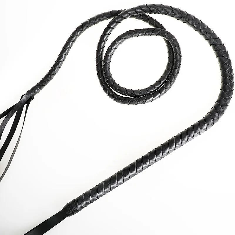 About 19.5Meters Single-strand Leather Whip Fitness Whip Erotic Whip Martial Arts Performance Home And Outdoor Dual-use Products