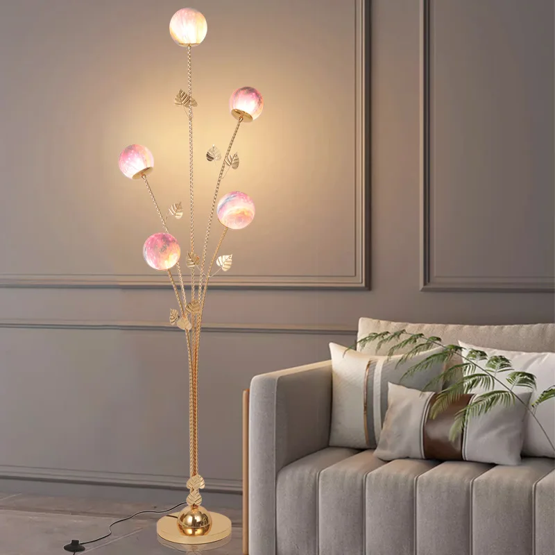 Explosive led floor lamp light luxury ins remote control living room bedroom study vertical floor lamp home decoration