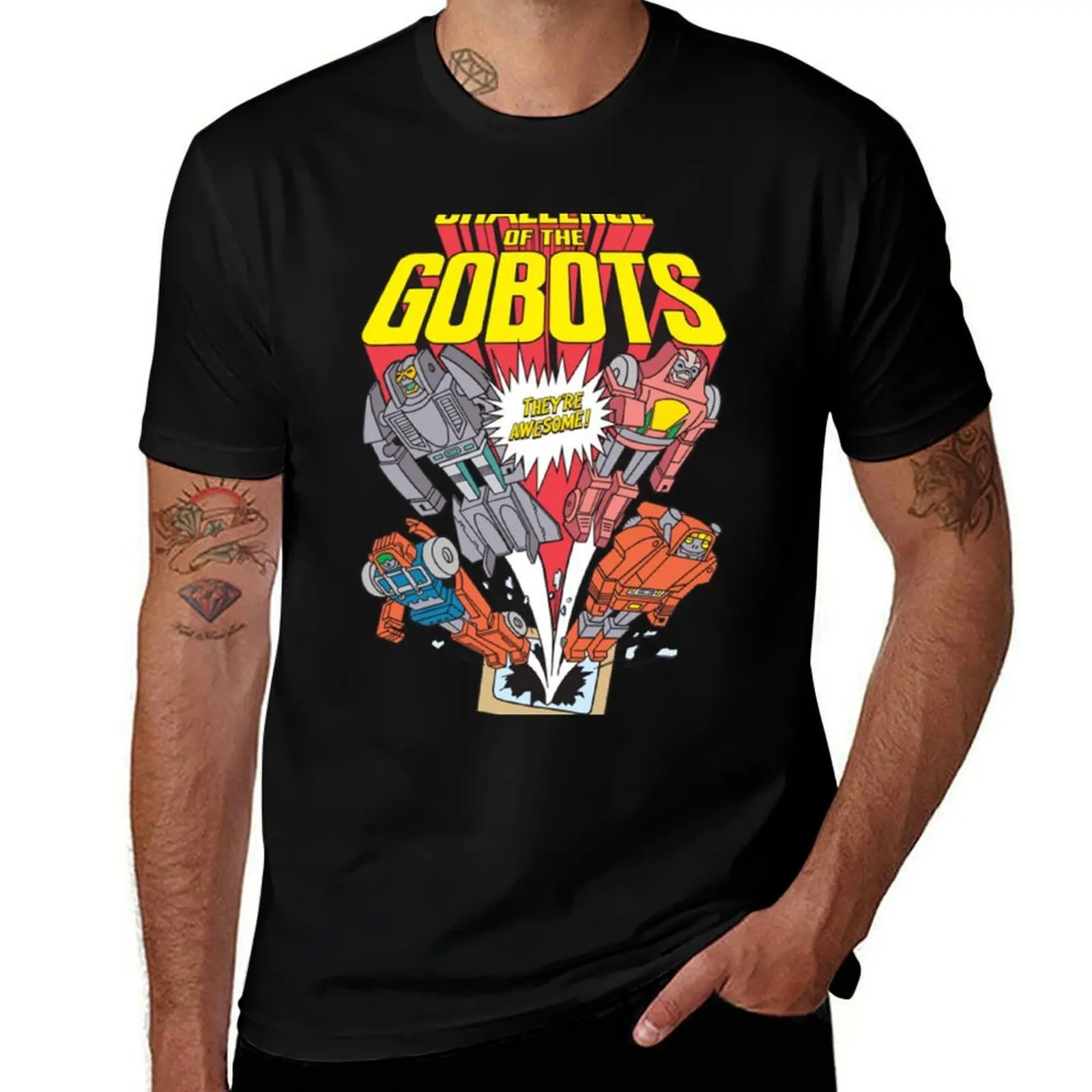 

Challenge of the Gobots T-Shirt T-Shirt street wear funny shirt cotton new edition T-shirts for men cotton