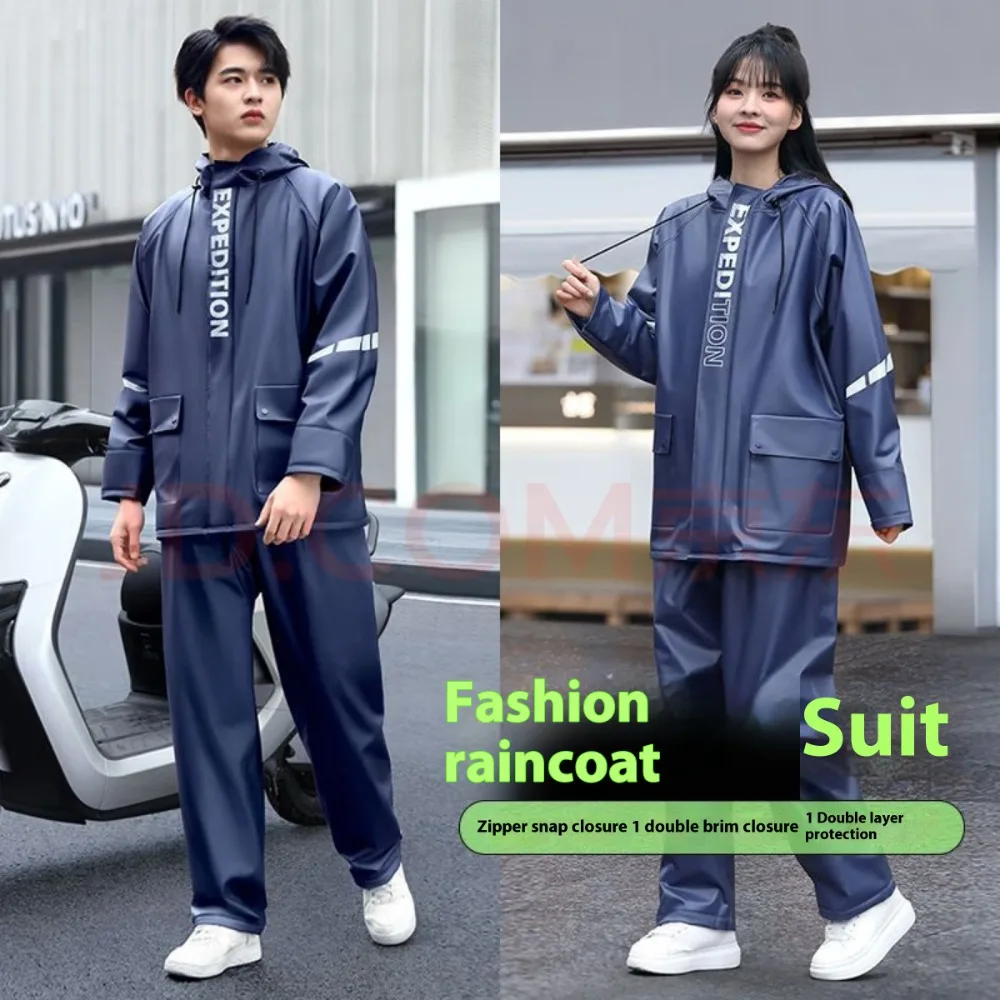 Split Style Rain Pants Set Waterproof and Wear-resistant Raincoat Split Styles Rain Pant Sets Electric Motorcycl Battery Car