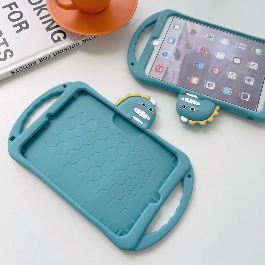 Soft Silicon Cartoon Lovely Case for iPad 2 3 4 Stand Tablet Cover for Ipad 6th 9.7 inch 2018 Mini 5 4 3 2 Air 2 7th Gen 10.2