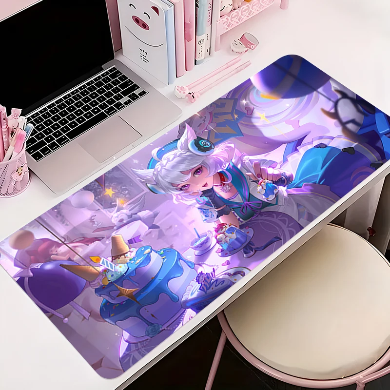 

Gamer Anti-slip Mouse Pad Large Anime Desk Mat Gaming H-honor of Kings PC Accessories Computer HD Mousepad Extended Keyboard Mat
