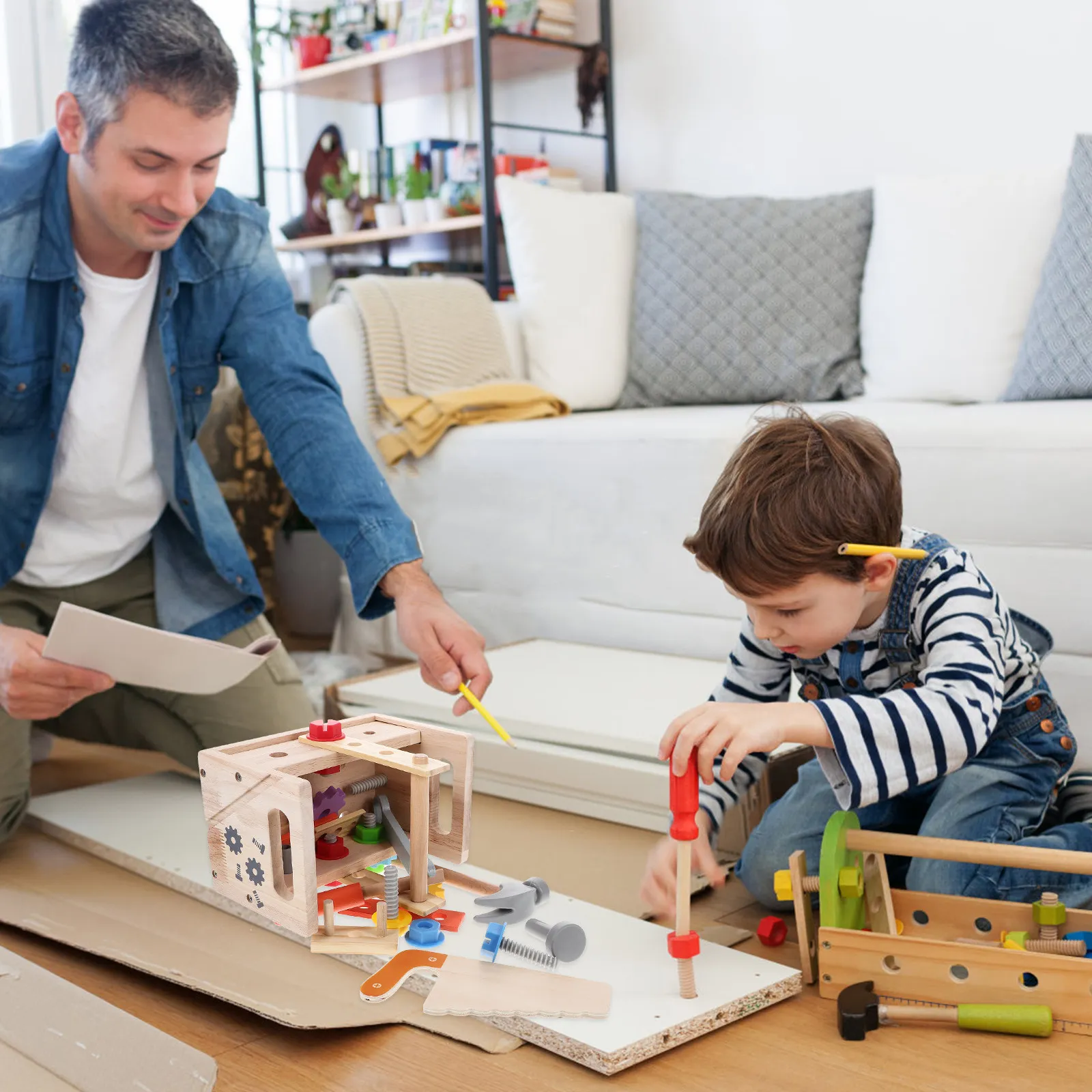 

1Set Kids Tool Set Early Education Pretend Learning Children Gift Household Educational Fun Plaything