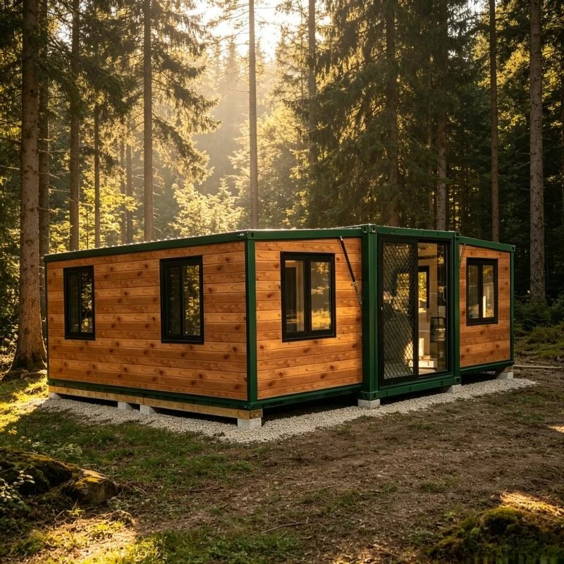 20ft/40ft Waterproof Prefab Homes Expandable Folding Prefab Homes with 2-3 Bedrooms and Bathroom Container Homes
