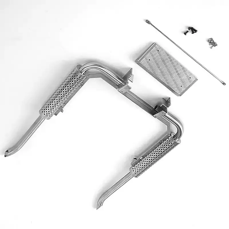 

Lesu Model For 1/14 Exhaust Pipe Truck Model Exhaust Pipe Assembly Double Chimney Through Hole G-6216 Tamiya Tractor R620 R470