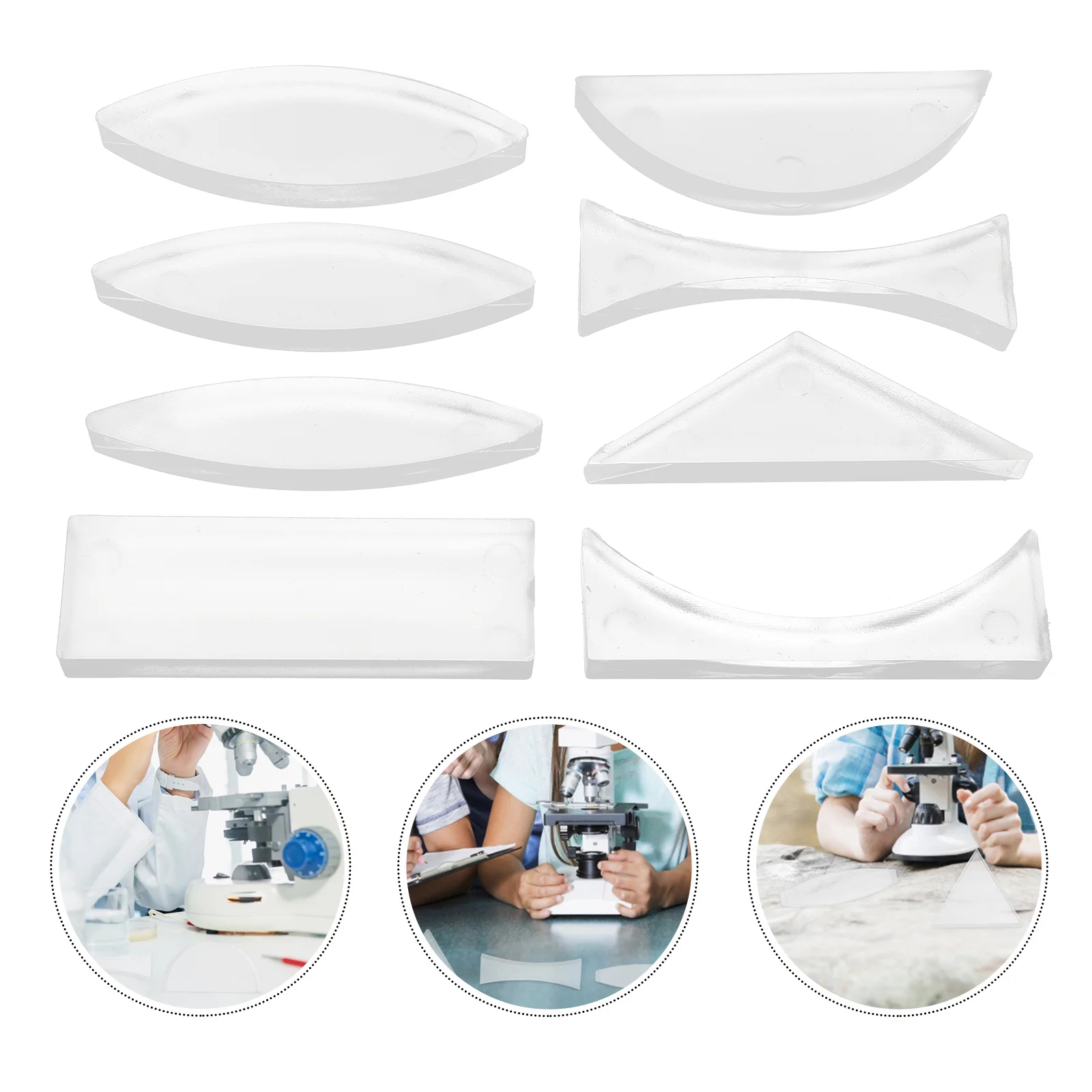 Optical Experimental Lenses Multifunction Reflector Refraction Suite Physics Kit Acrylic