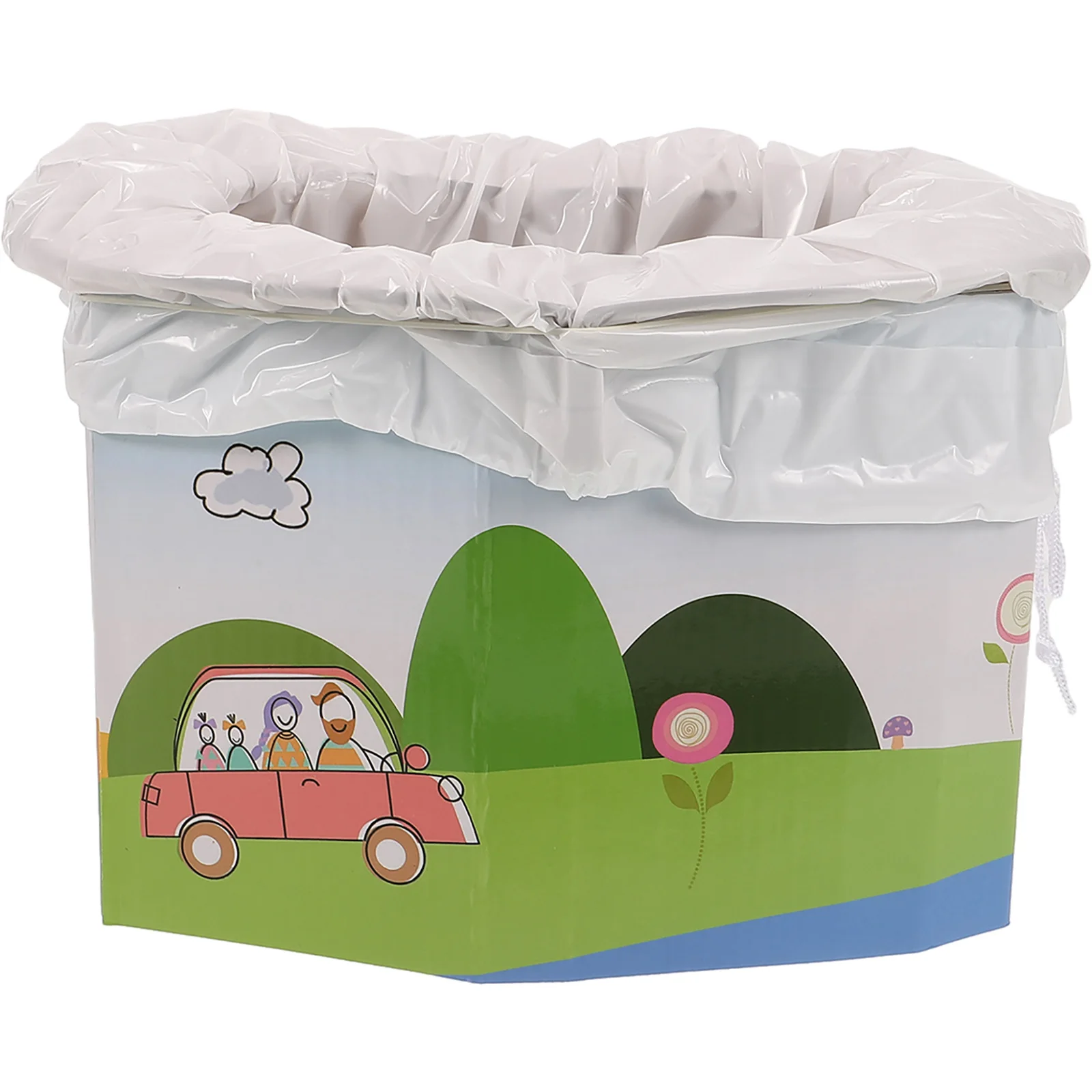 1Set Portable Folding Toilet Car Camping Emergency Outdoor Travel Lightweight Foldable Toilet Seat for Adults Children