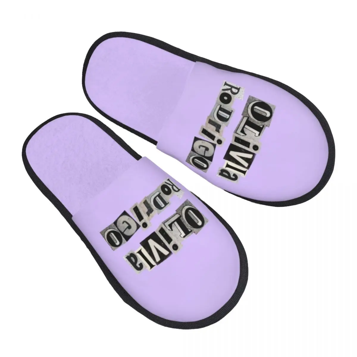 Custom Print Women Olivia Rodrigos House Slippers Soft Warm Memory Foam Fluffy Slipper Indoor Outdoor Shoes